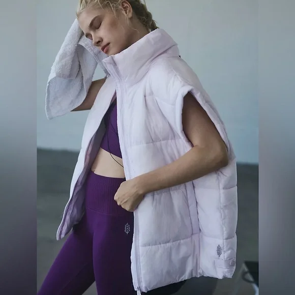 Free People Movement In A Bubble Puffer Vest in Penny - Picture 12 of 12